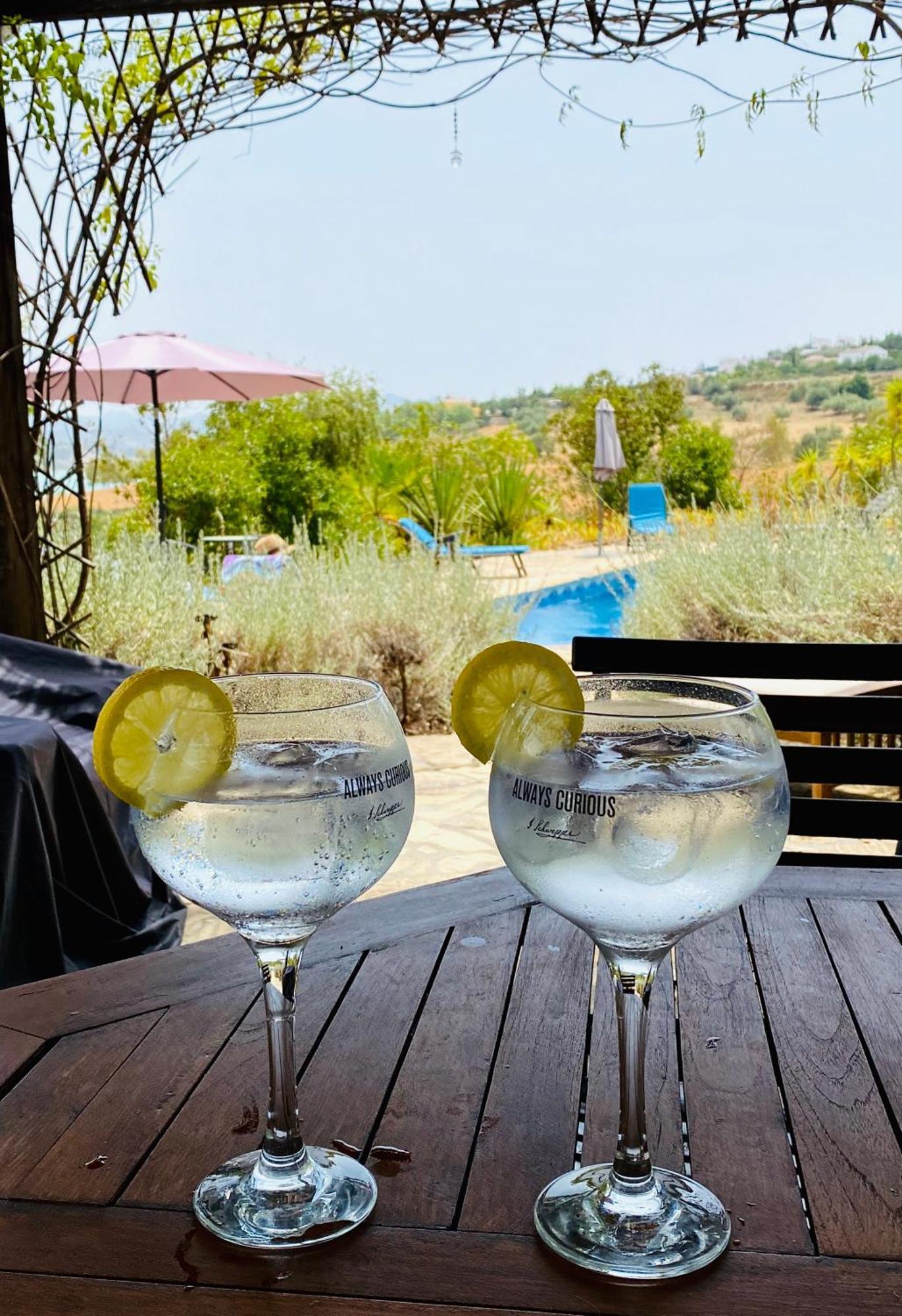 La Rustica En Vinuela, Piscina Privada Villa Bagian luar foto